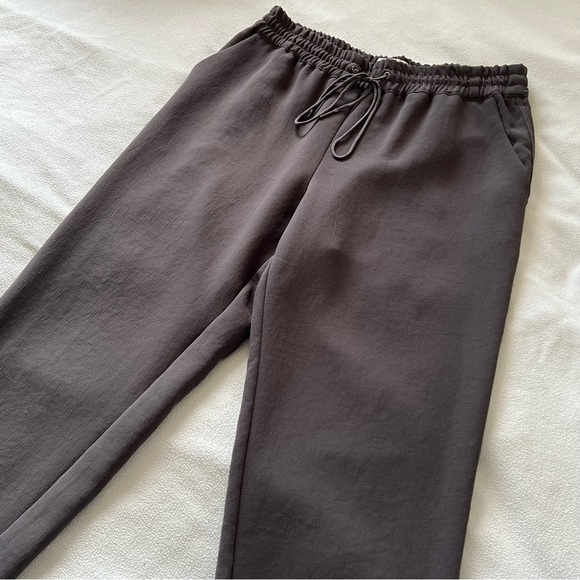 Aritzia Wilfred Buffon Crepe Joggers Dark Grey - Picture 3 of 12